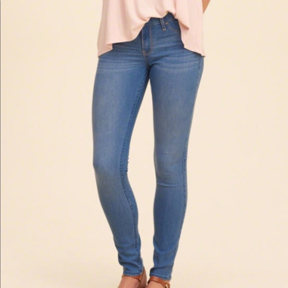 Hollister Medium Wash Jean Legging
